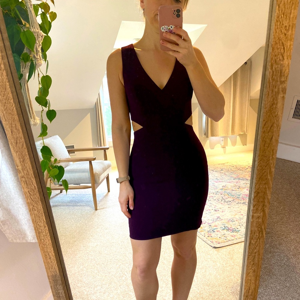 Lulus Purple Cutout Mini Dress Size S